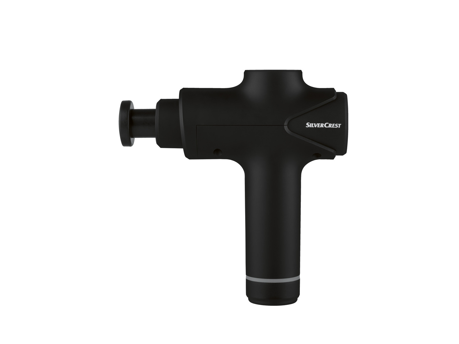 SilverCrest SSMGB C2 massage gun shown from the side